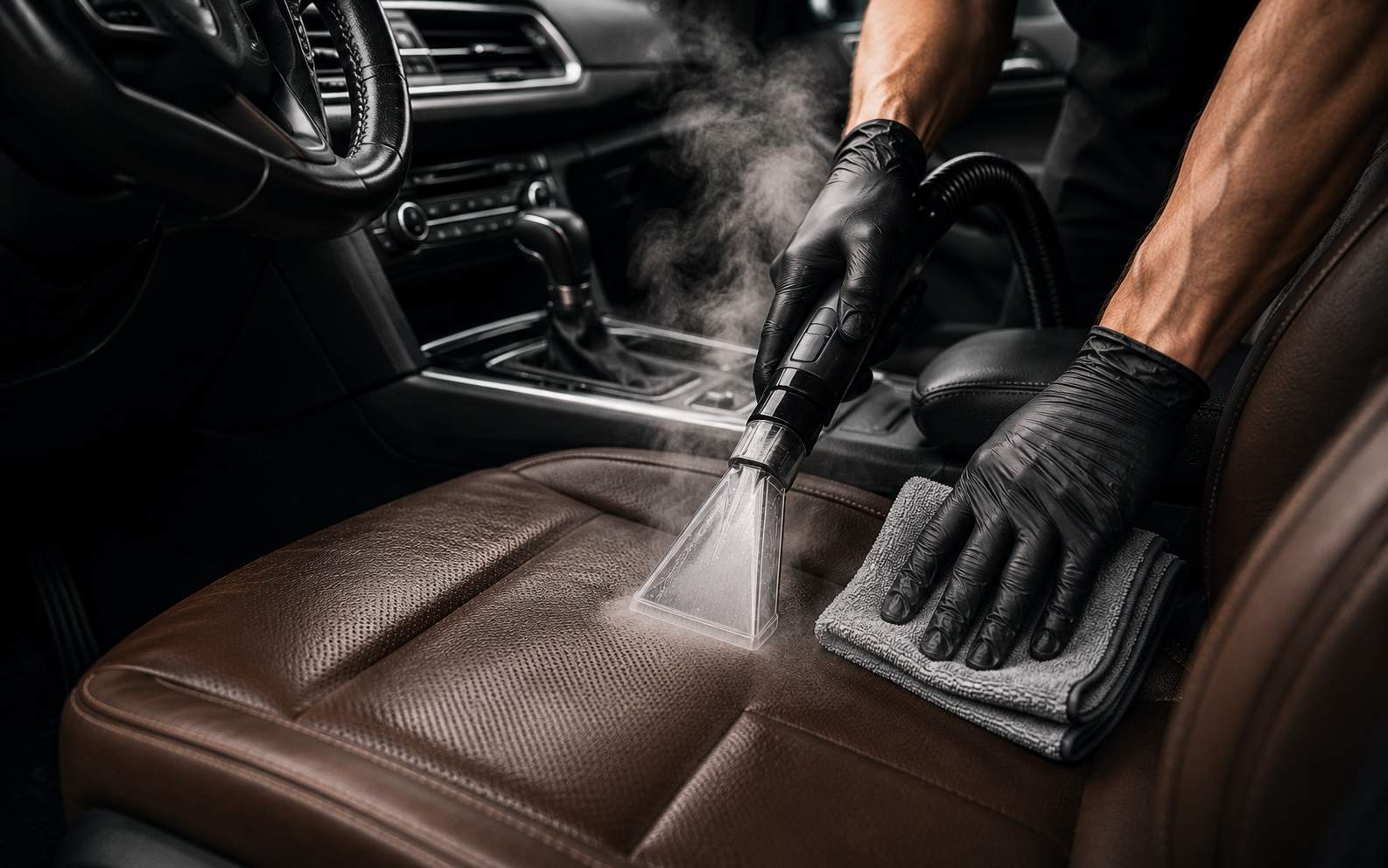 Nettoyage intérieur approfondi d’une voiture