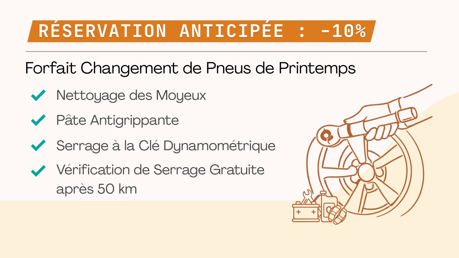 Forfait Printemps Pneus (-10% Réservation anticipée)